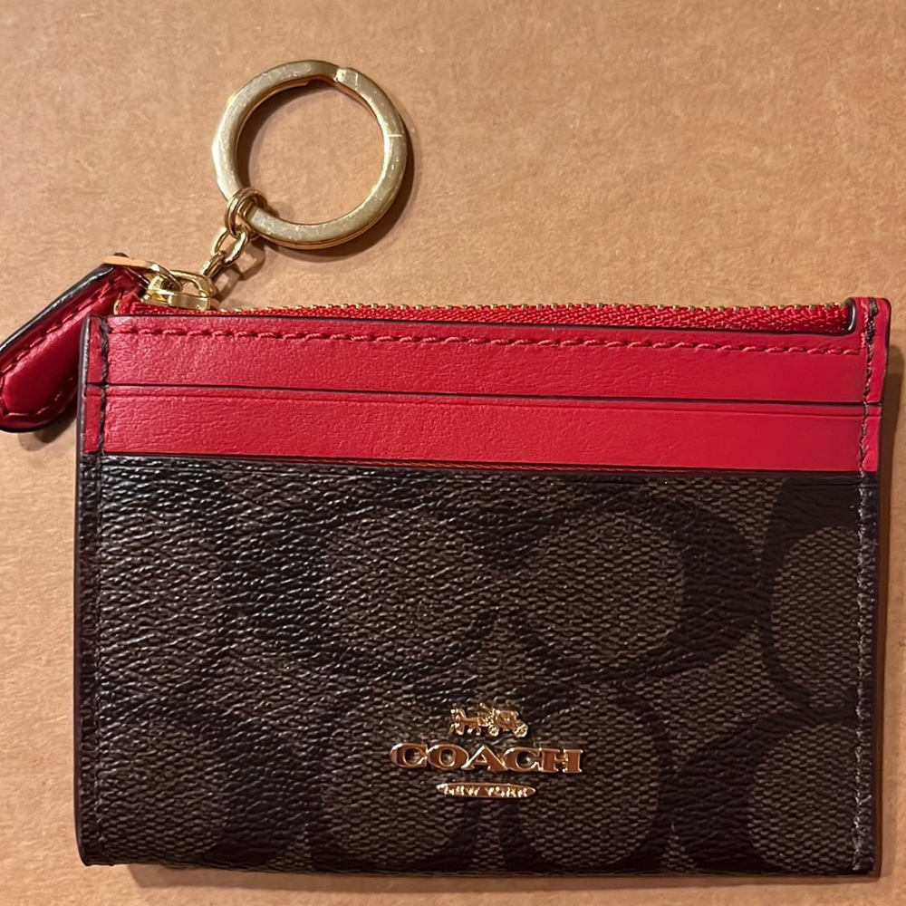 COACH Key / ID / card/ coin mini wallet